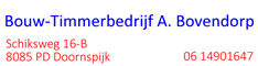 Bouw-Timmerbedrijf A. Bovendorp