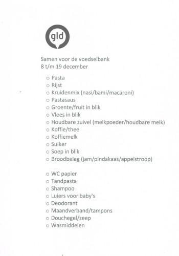 Voedselbanklijst